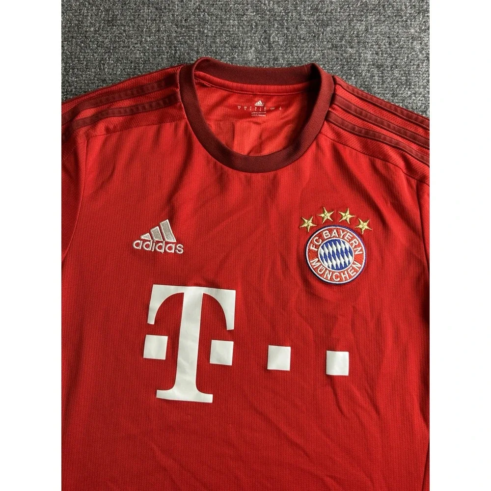 Mens 2015-16 Adidas Bayern Munich Home Soccer Jersey Red, Size S